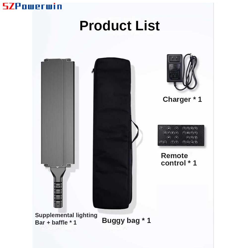 Ручной портативный Powerwin 14 Вт 360 °   Красочная светодиодная лампа RGB, 19,68 дюйма, фотостудия, Vedio, световой стержень, палочка CRI 95 3000-6000K