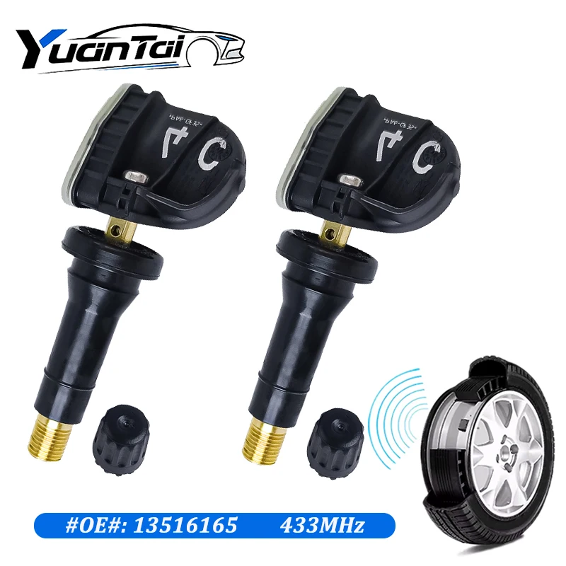 

1/2/4pcs New Tire Pressure Sensor For Cadillac XT4 XT5 XT6 CT6 Buick GMC 2016 2017 2018 2019 2020 433MHz TPMS 13516166 13598773