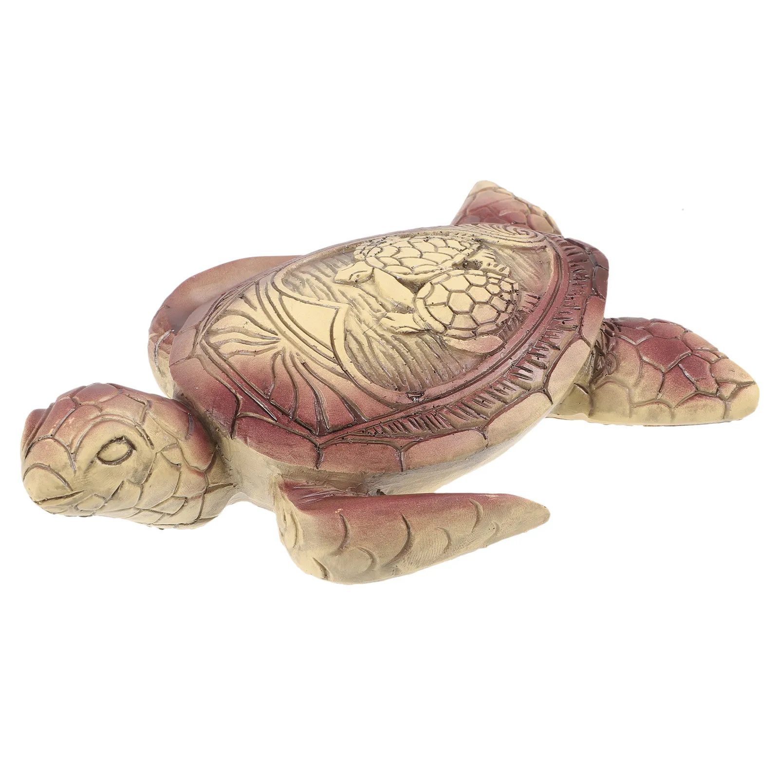 Resin Sea Turtle Statue Realistic Hawaiian Tortoise Decor for Garden Patio Yard Outdoor Indoor Desktop Home Decoration