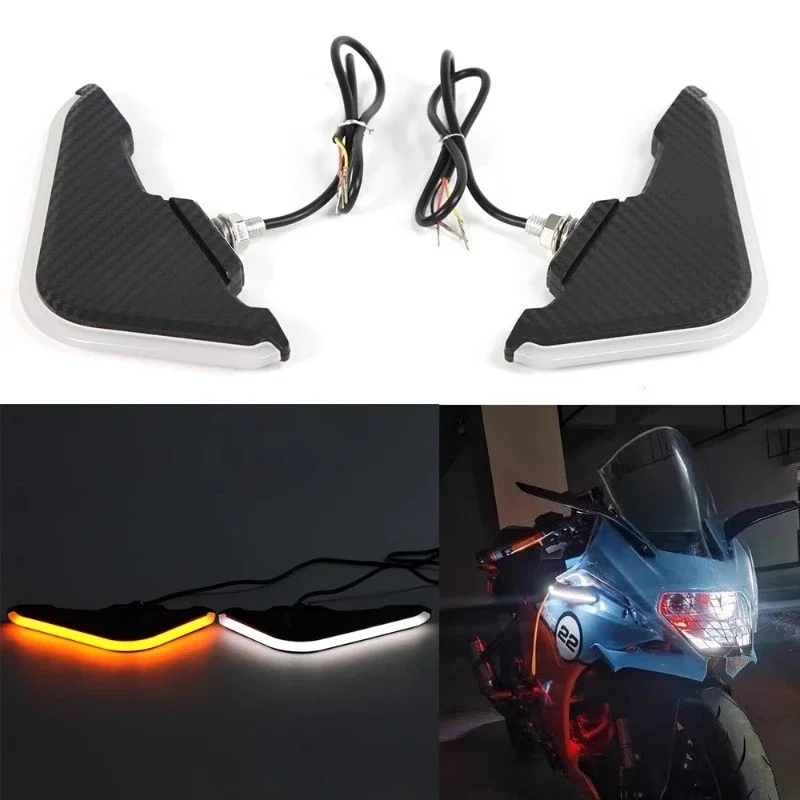 Parts are suitable for Chunfeng 450SR/250SR modified motorcycle competitive fixed wind wing turn signal accessories