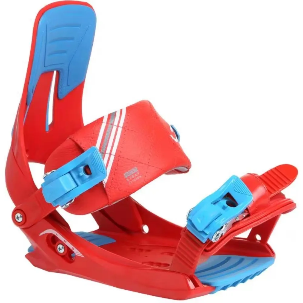 

Carbon Snowboard Bindings for Beginners, Adjustable Shock Absorbing Quick Release All-Mountain Snowboard Binding