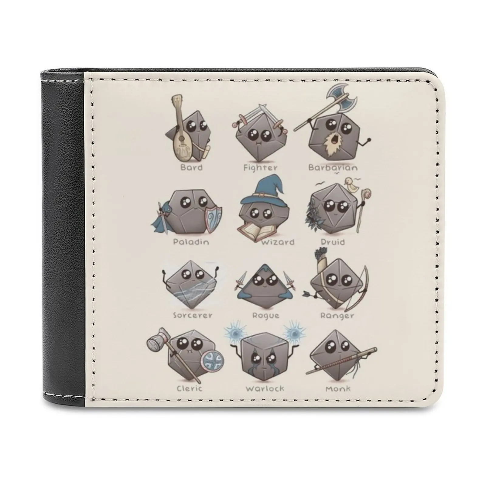 

Kawaii Dnd Classes Dnd & D&D Мужской кошелек из искусственной кожи Короткие мужские кошельки Кошелек для кредитных карт для мужчин Сумка для денег Dnd Dm Настольный