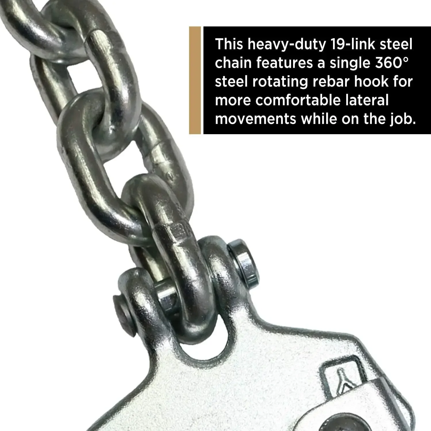 Suitable for steel bar positioning chain components with rotary hooks (steel)