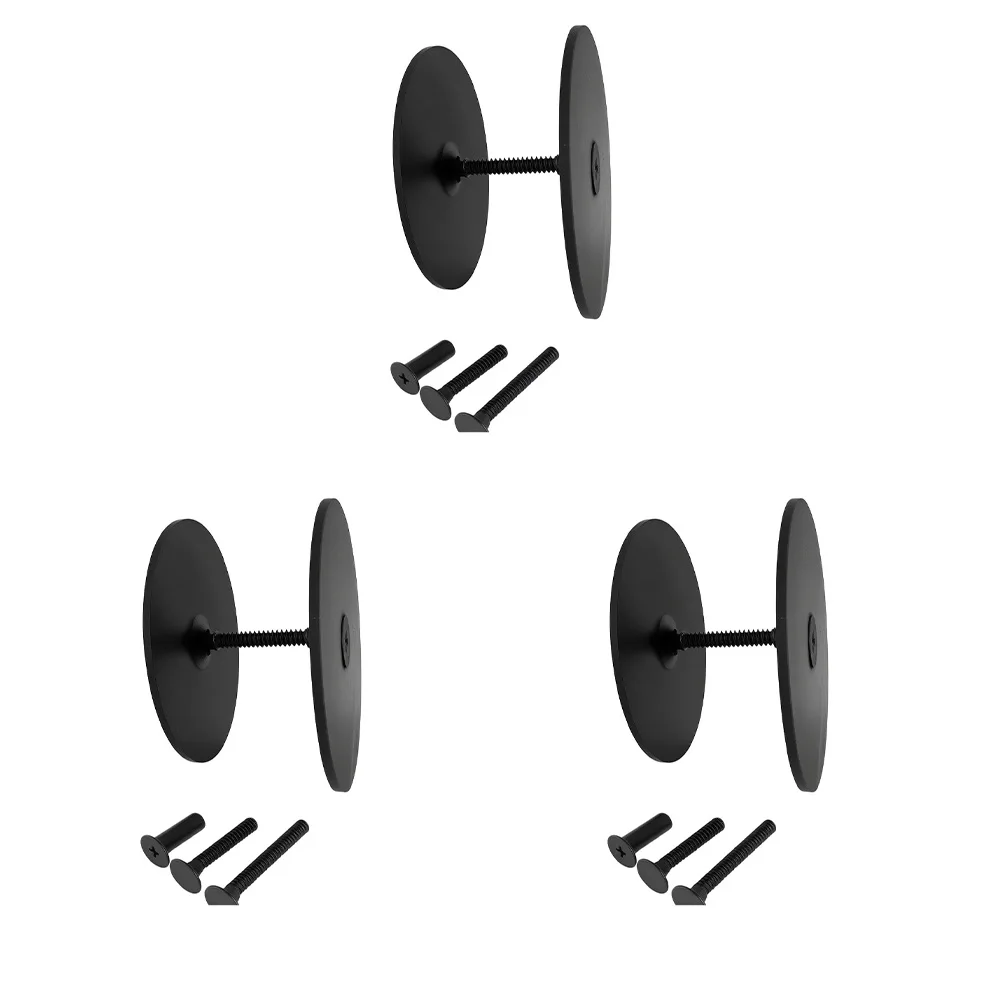 Door Hole Cover Plate for Wooden Composite and Insulated Metal Frames with Dual-Length Bolts and Heavy-Duty Backing Brackets