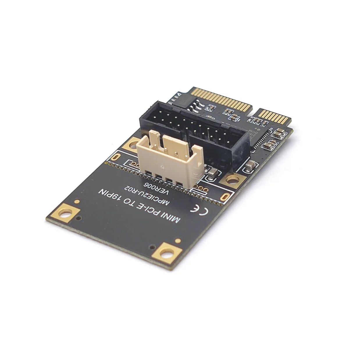 GFR5-Mini PCIE to 19Pin 2Port USB3.0 Adapter Expansion Card Riser Mini PCI