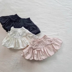 2025 Summer New Baby Girl Cute Bow Skirts Ruffles Lace Girls Dancing Wedding Clothing Tutu Skirt Kids Pettiskirt
