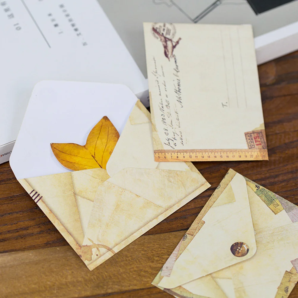 Mini Enveloppes en Papier Rétro, Rangement Pratique, Vintage, Eidi, 48 Pièces