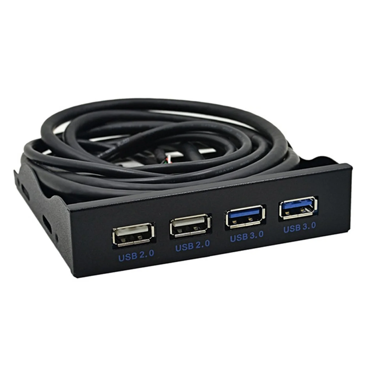 ABAN USB Front Panel, High Speed 4 Ports 2 USB 3.0+2 USB 2.0 Hub, 19PIN/9 Pin 3.5 Inch Front Panel Connector