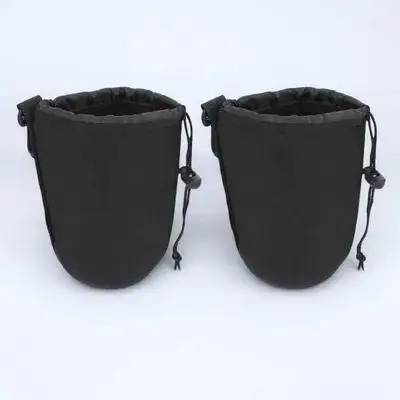 2 قطعة كيس مزموم للعدسات لكاميرا Dslr النيوبرين للصدمات مقاوم للماء حافظة واقية بطول 11 سنتيمتر متوافقة مع عالمي مناسب #6