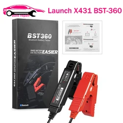 LAUNCH X431 BST360 Car Battery Tester Clip Analyzer 12V Voltage Battery Charging automotive scanner for X431 PROS V Bluetooth