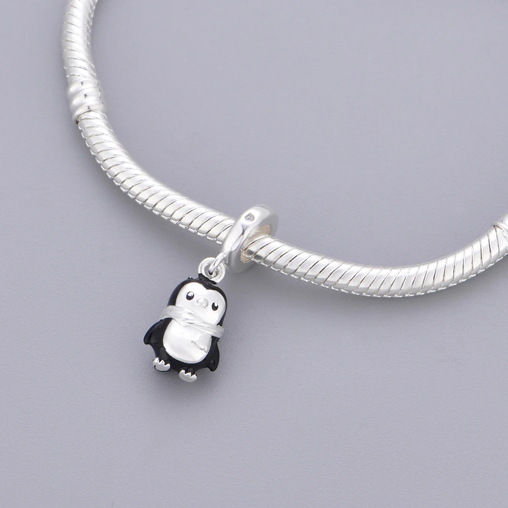 2026 original animal series bead pendant, penguin, horse, sloth,DIY bracelet accessory, environmentally friendly copper material