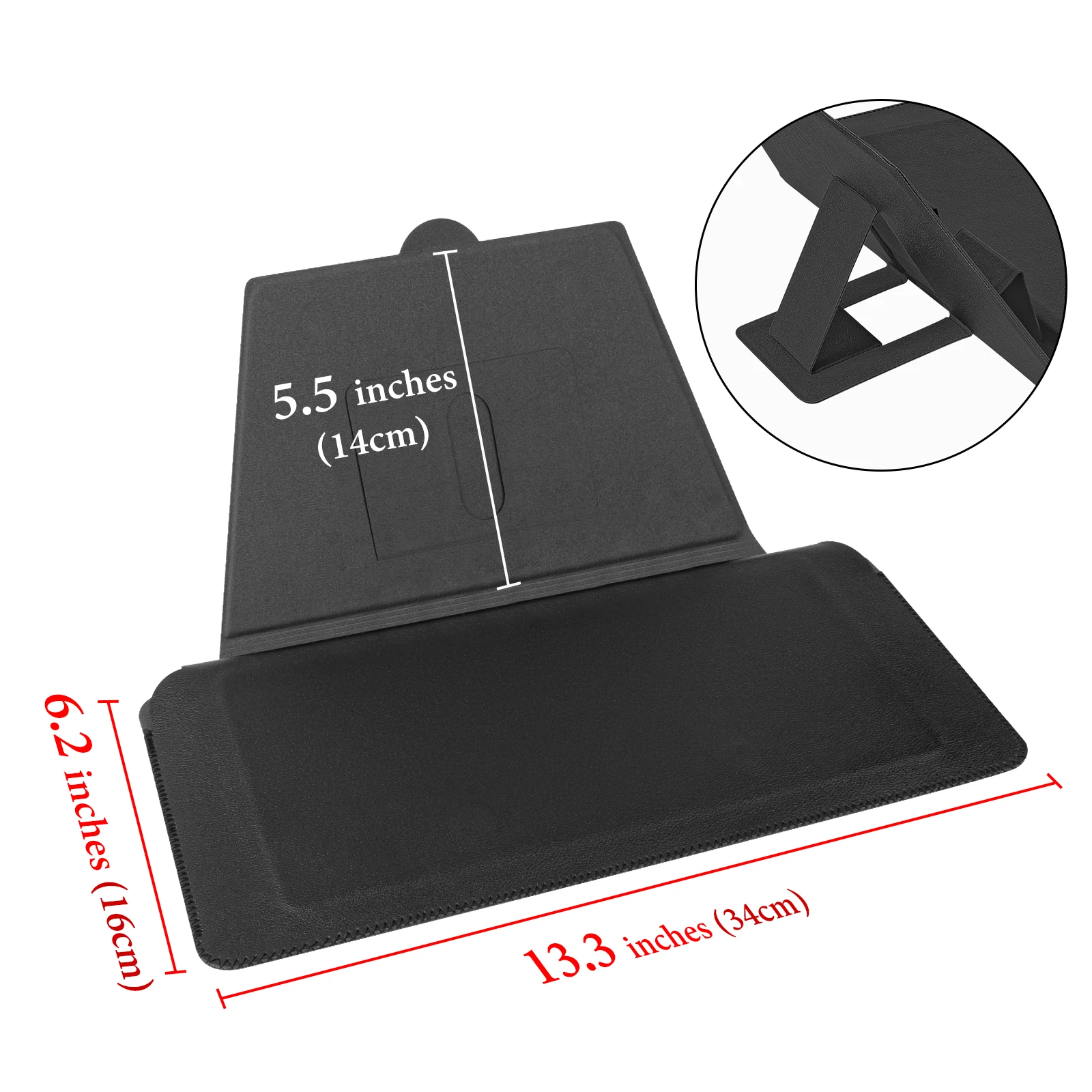 Casing Keyboard Geekria Compact, Casing Perjalanan Kulit Vegan dengan Tempat Ponsel dan Tablet