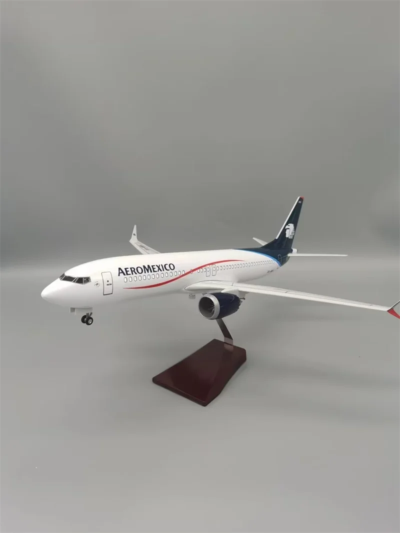 1/142 Scale Model Airplane Mexican Airlines Boeing 737MAX  AEROMEXICO Aircraft Diecast Resin Plane Model Toy Collection Display