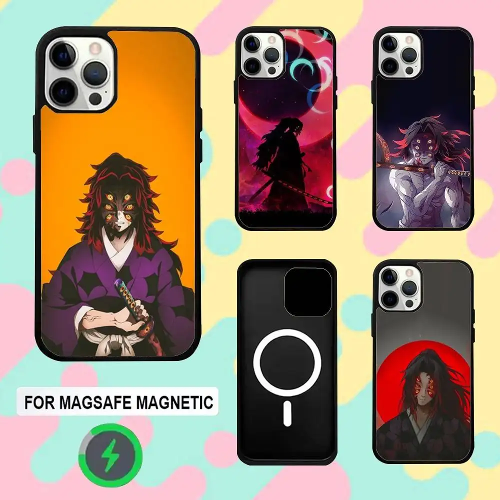

Phone Case For iPhone 16e,16,15,14,13,12,11,Plus,Pro,Max,Mini Demon K-Kokushibo S-Slayer Magsafe Magnetic Wireless Charging