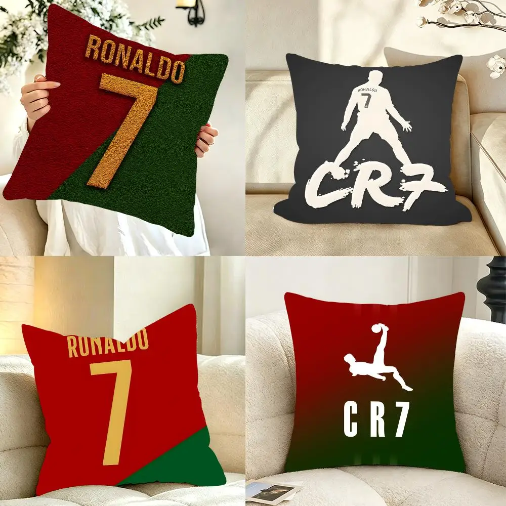 Celebrity Sport Cr7 Cushion Cover Bedroom bed reading backrest cushion Festive plush holiday Soft plush throw