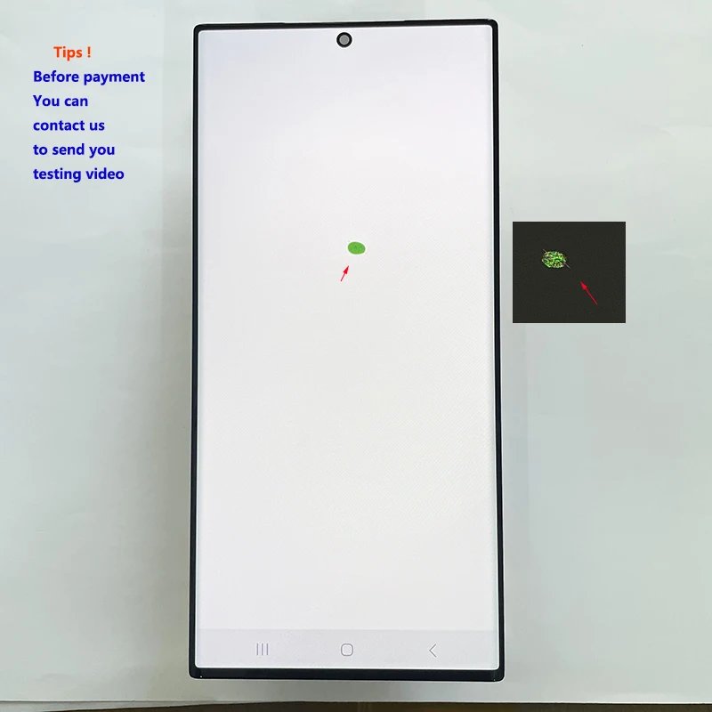 NONE AMOLED 6,8 Zoll mit Defektpunkt für Samsung Galaxy S23 Ultra LCD S918 S918B S918U Display Touch Digitizer Montage 4