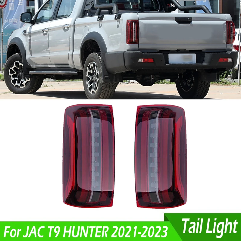 Car Rear Bumper LED Tail Light Brake Light Reverse Lamp Turn Signal Light Tail Lamp Assembly For JAC T9 HUNTER 2021 2022 2023