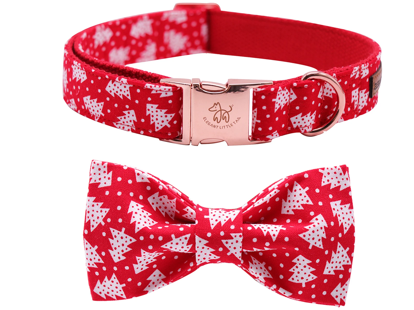 

Elegant little tail Dog Collar with Bow Cotton Webbing Bowtie Dog Collar Adjustable Dog Collars for Small Medium Large Dogs