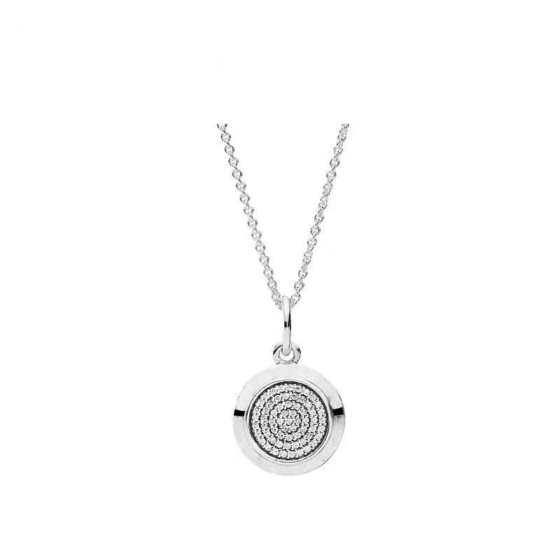 New Fashion Charm Original Round Brand Pendant Necklace Pandora Women's Exquisite Necklace