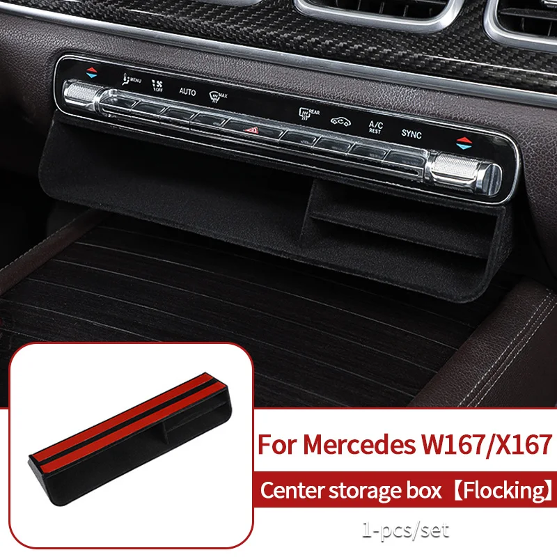 

Central storage box for Mercedes gle w167 gls w167 x167 gle coupe gle 2020~2025 gle 350/amg 450 500e amg interior accessories