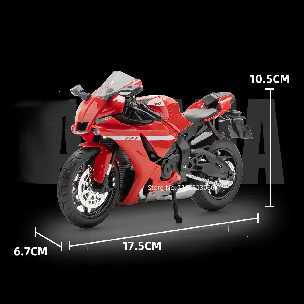 1:12 Scale Yamaha R1 Motorcycle Alloy Car Toys Metal Diecasts Motorcycles Model with Light and Sound Vehicle for Children Gifts