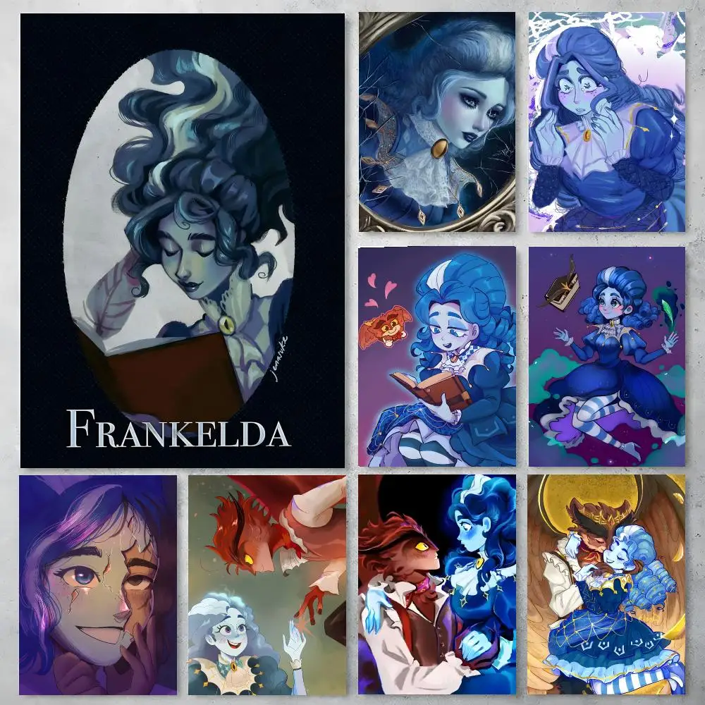 Anime Frankelda Poster, Poster-Aufkleber, Gemälde, Wandbild, HD-Wandaufkleber für Schlafzimmer, Wohnzimmer, Zuhause, selbstklebend