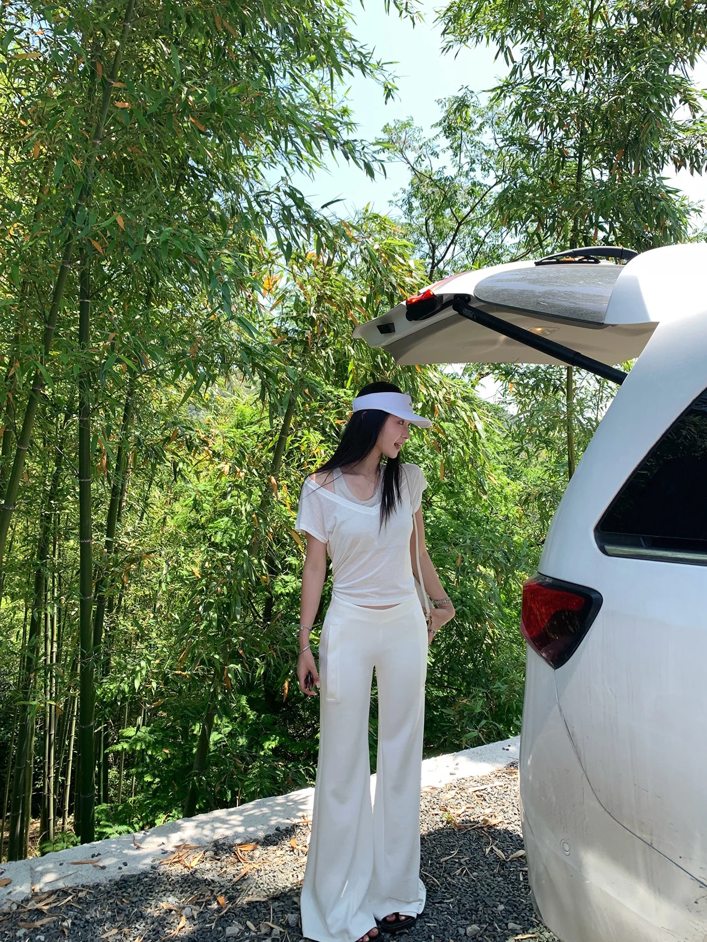 

Женские летние повседневные брюки-палаццо из тонкой хлопковой смеси, свободного кроя, удлиненные, мягкие, комфортные, с охлаждающим эффектом