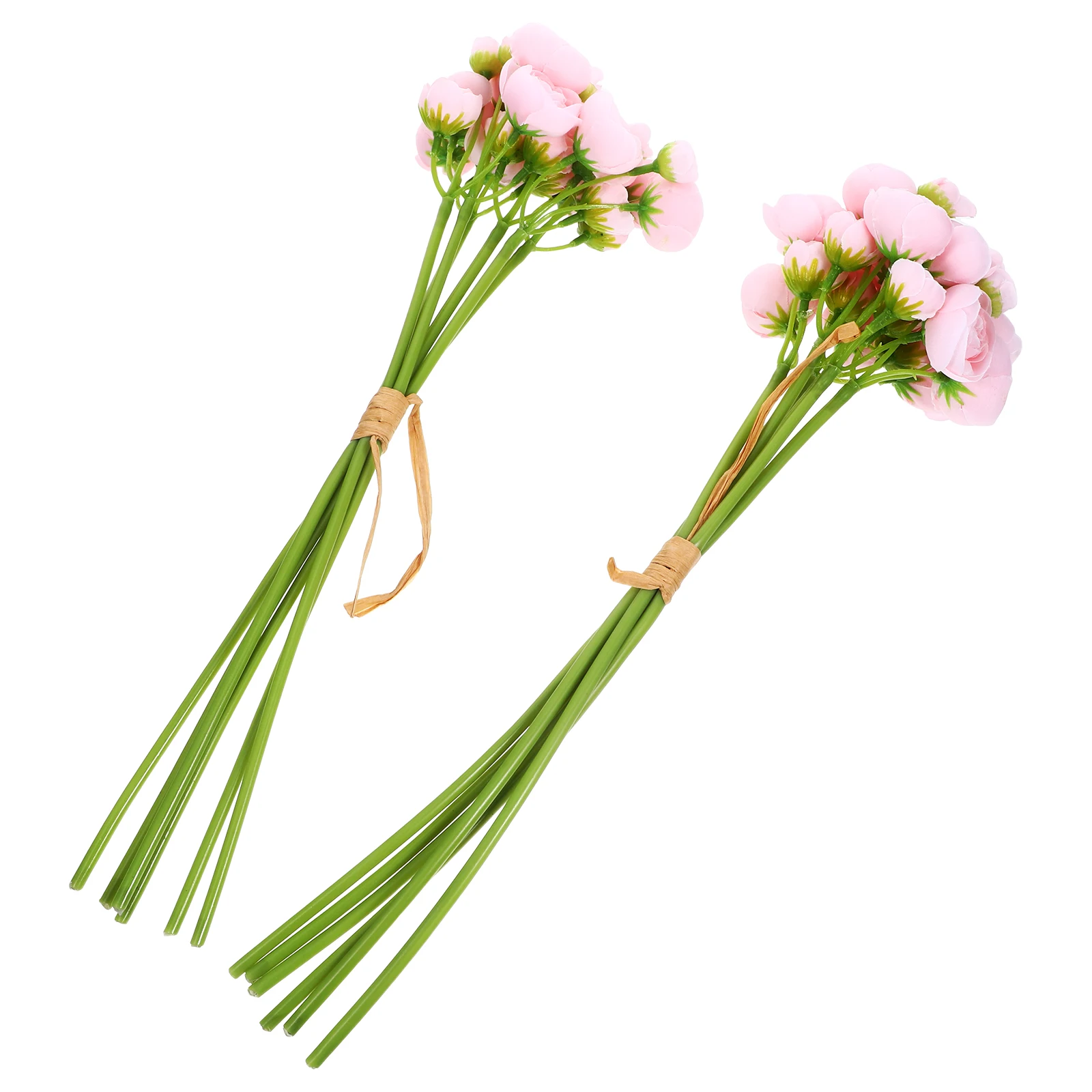 

2 Pcs Artificial Flowers Decoration Bouquet for Vases Bride Fake Flowers Greenery Floral Arrangement Home Decor Wedding