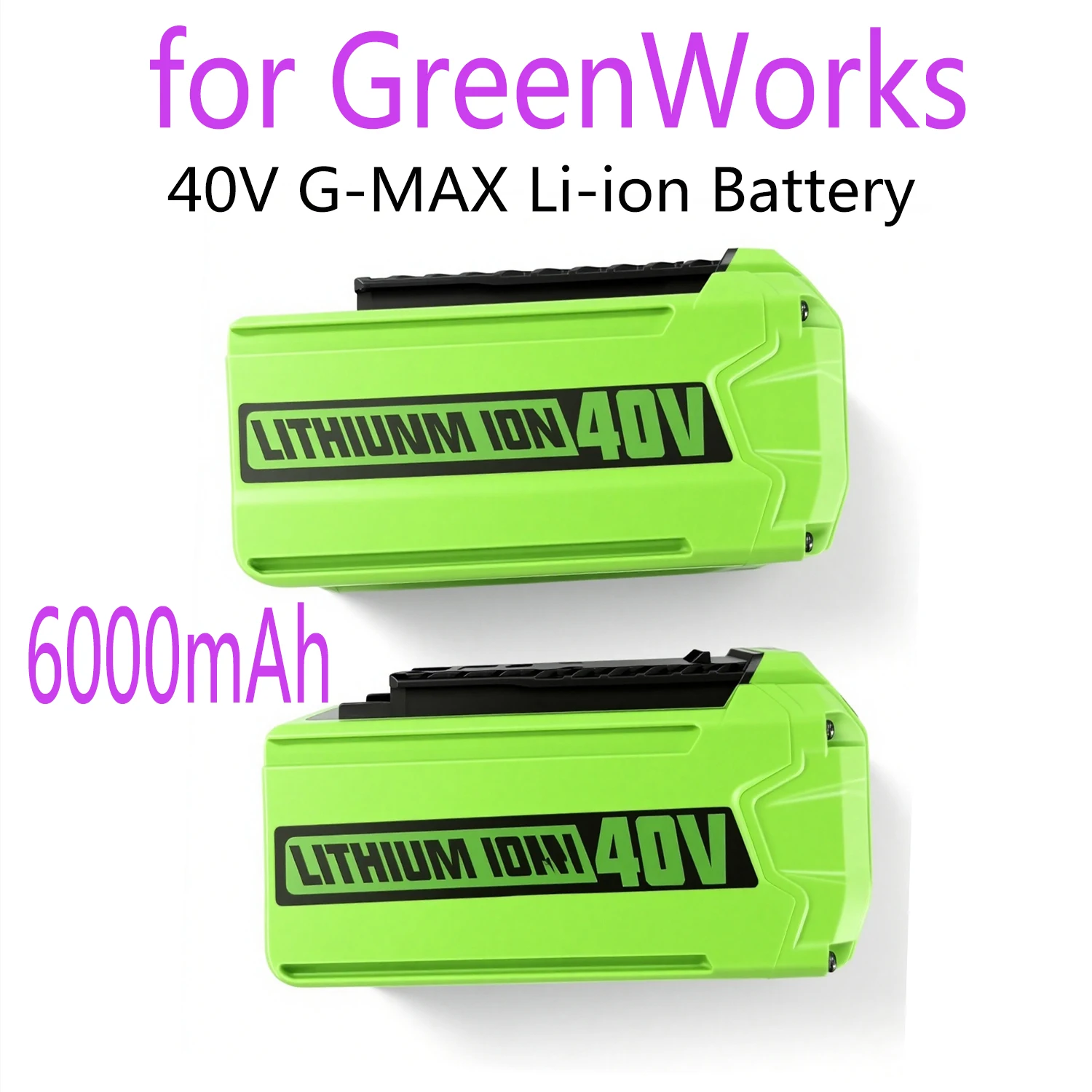 Daweikala For Greenworks 40V6Ah Batteries for GreenWorks G-MAX Li-ion Battery Manufacturer Replacement Battery For Lawn Mower Po