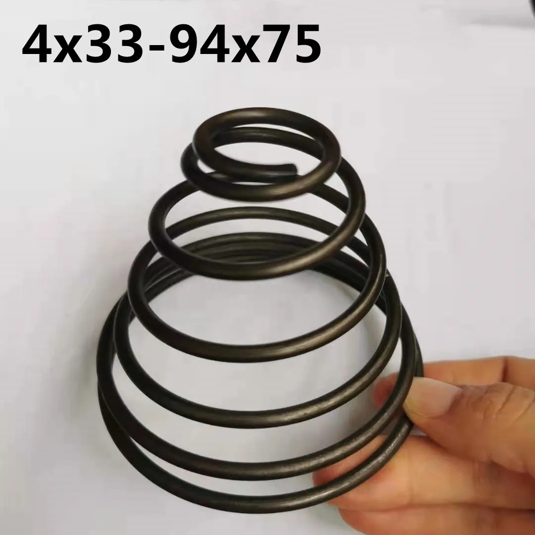 Mola cônica pesada da bobina de compressão da mola cônica da indústria feita sob encomenda de Finewe do diâmetro 4mm do fio