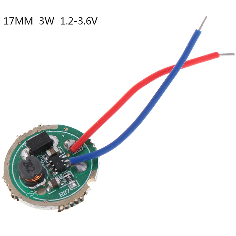 1PC 3W LED driver 17mm/20mm DC3.7V 1 Mode 5 Mode LED Flashlight Driver for CREE XPE XP-E/XBD XB-D all kind of 3W LED Light