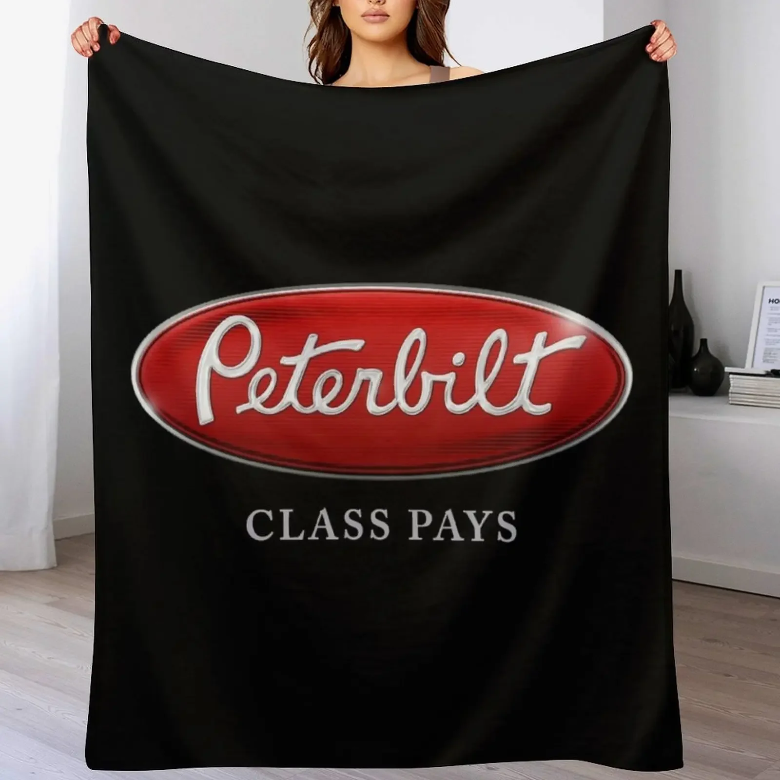 

peterbilt class pays Throw Blanket Fluffy Cozy Throw Blanket for Home Decor