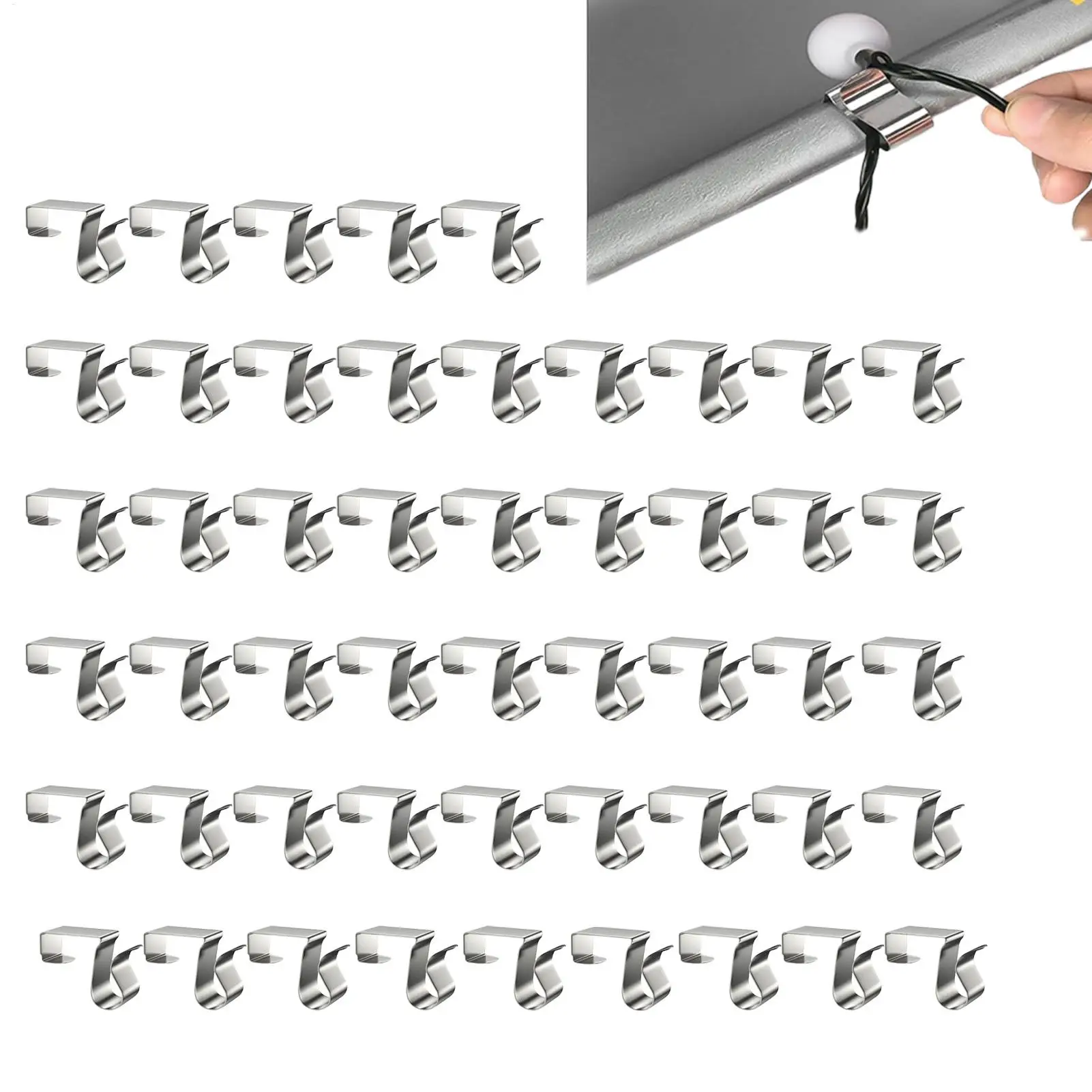 

Рождественские зажимы для светильников Рождественские водонепроницаемые вешалки 50 шт. Сезонные веревочные крючки для желоба для фонарей Светодиодные ленты Баннер Знак Вечеринка