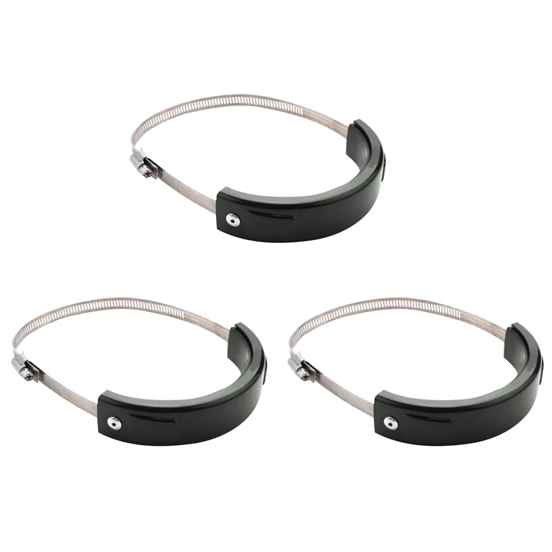 3X Pelindung Knalpot Aksesori Motor Dapat Menutupi Knalpot Oval Universal Fit 100Mm-160Mm untuk Yzf Honda