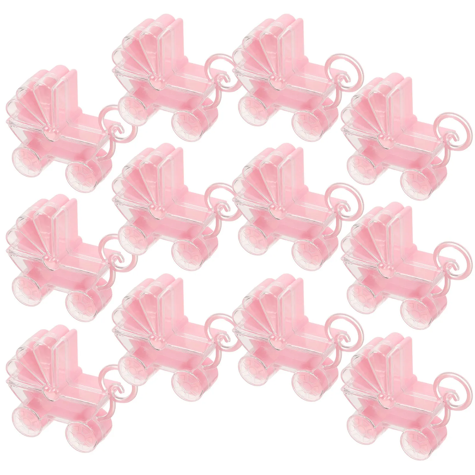 

Набор из 12 изысканных пластиковых коробочек в стиле люльки для конфет, шоколада, печенья, закусок, праздничного декора и подарочной упаковки