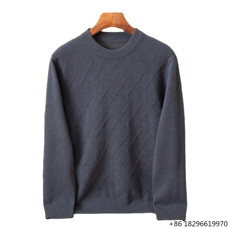 Autumn Winter Thin Cashmere Neck Pullover Daily Bottoming Casual Sweater