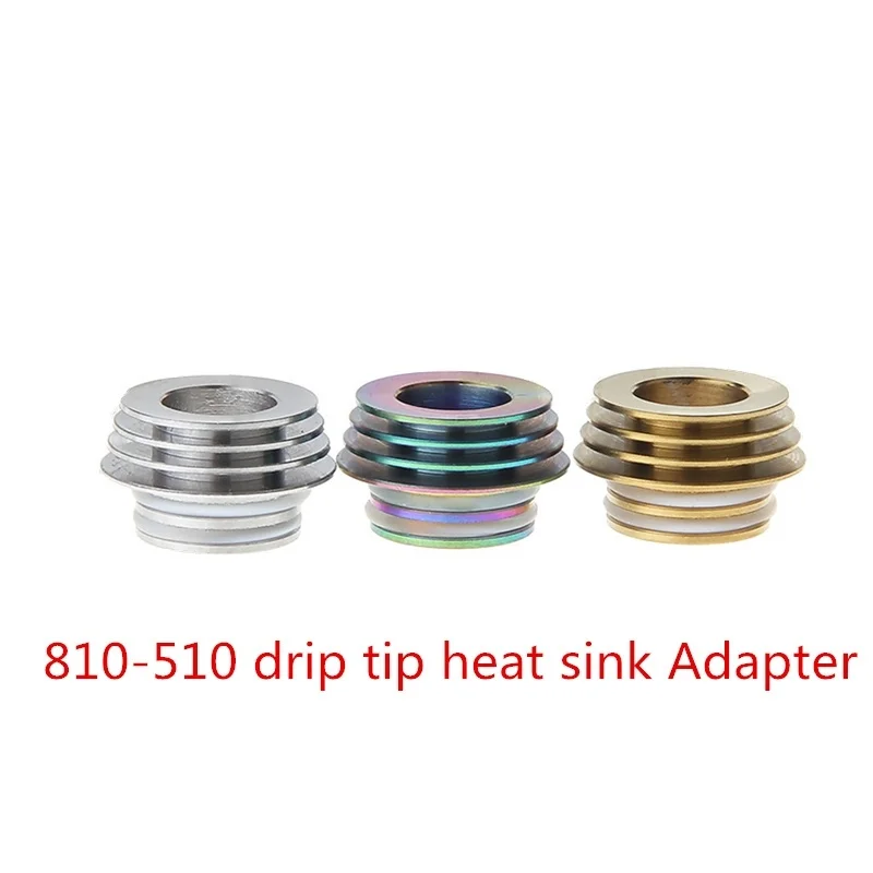 1 pz 810 510 adattatore Drip Tip autentico adattatore dissipatore di calore per TFV8/TFV8 Big Baby/TFV12/Kennedy 24 accessori serbatoio