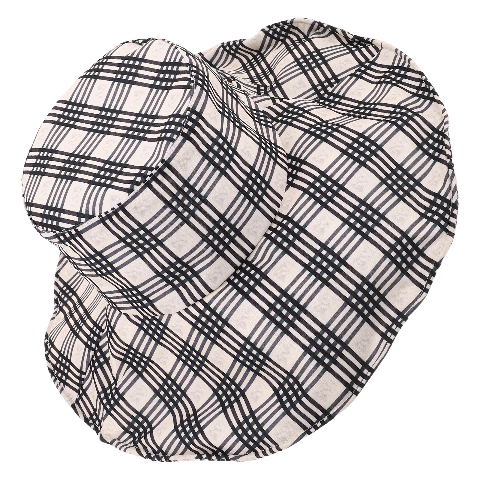 

Uv Protection Sun For Women Large Brim Plaid Beach Lightweight Breathable Outdoor Fisherman Hat Wide Brim Sun Visor Summer