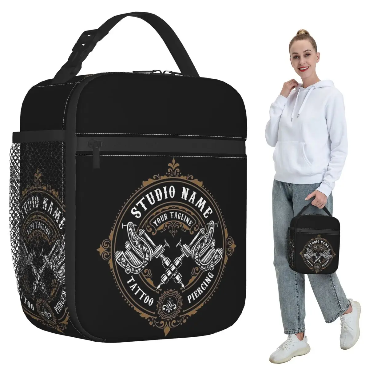 

Термосумка для обедов с индивидуальным дизайном для детей: для школы, для тату-мастеров, для хранения еды, контейнер для ланч-боксов