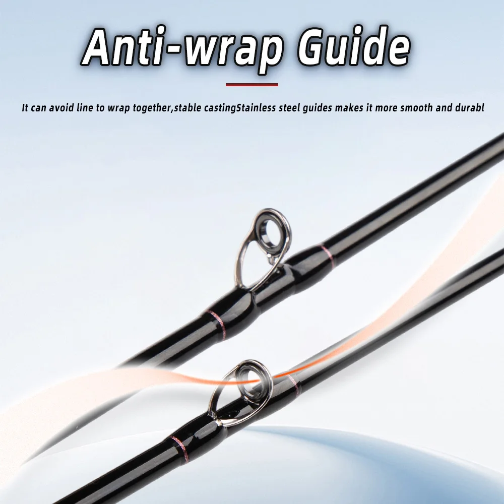 FISHINGFANS Casting Jigging Rod 1.5m 1.6m Hard Power Jigging Rod Powerful Titanium Tip Rod for EGI Squid Octopus Boat Rod