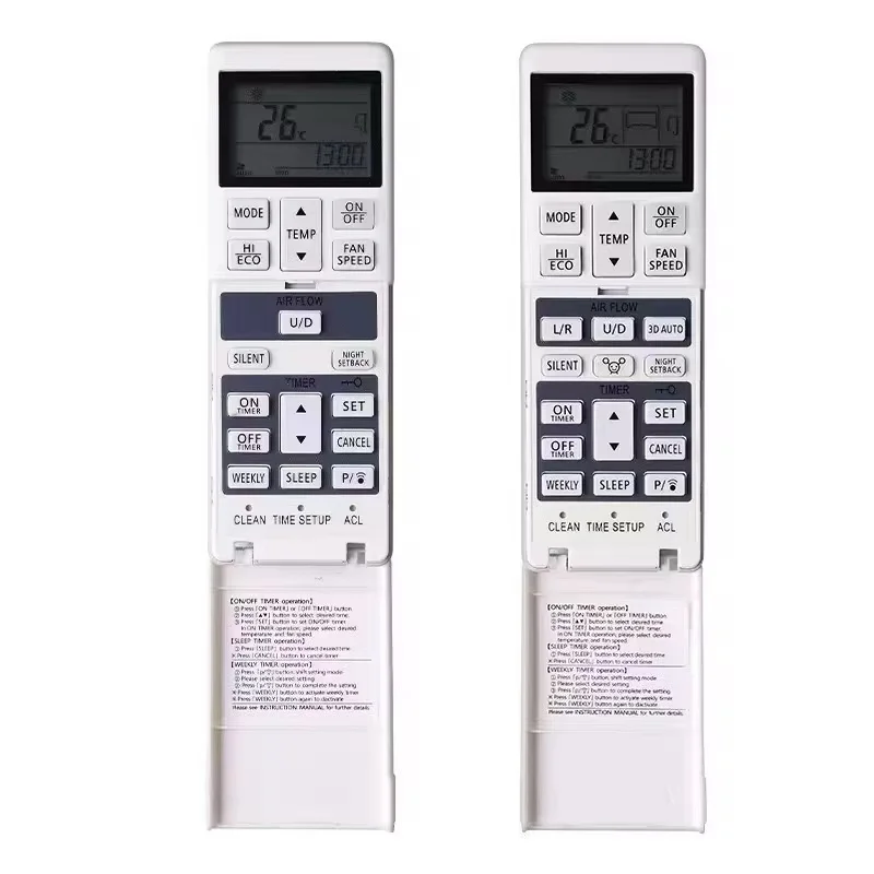 

RLA502A700B is compatible with Mitsubishi air conditioner AC smart LCD remote controllers, universal for RLA502A700L and RLA502A