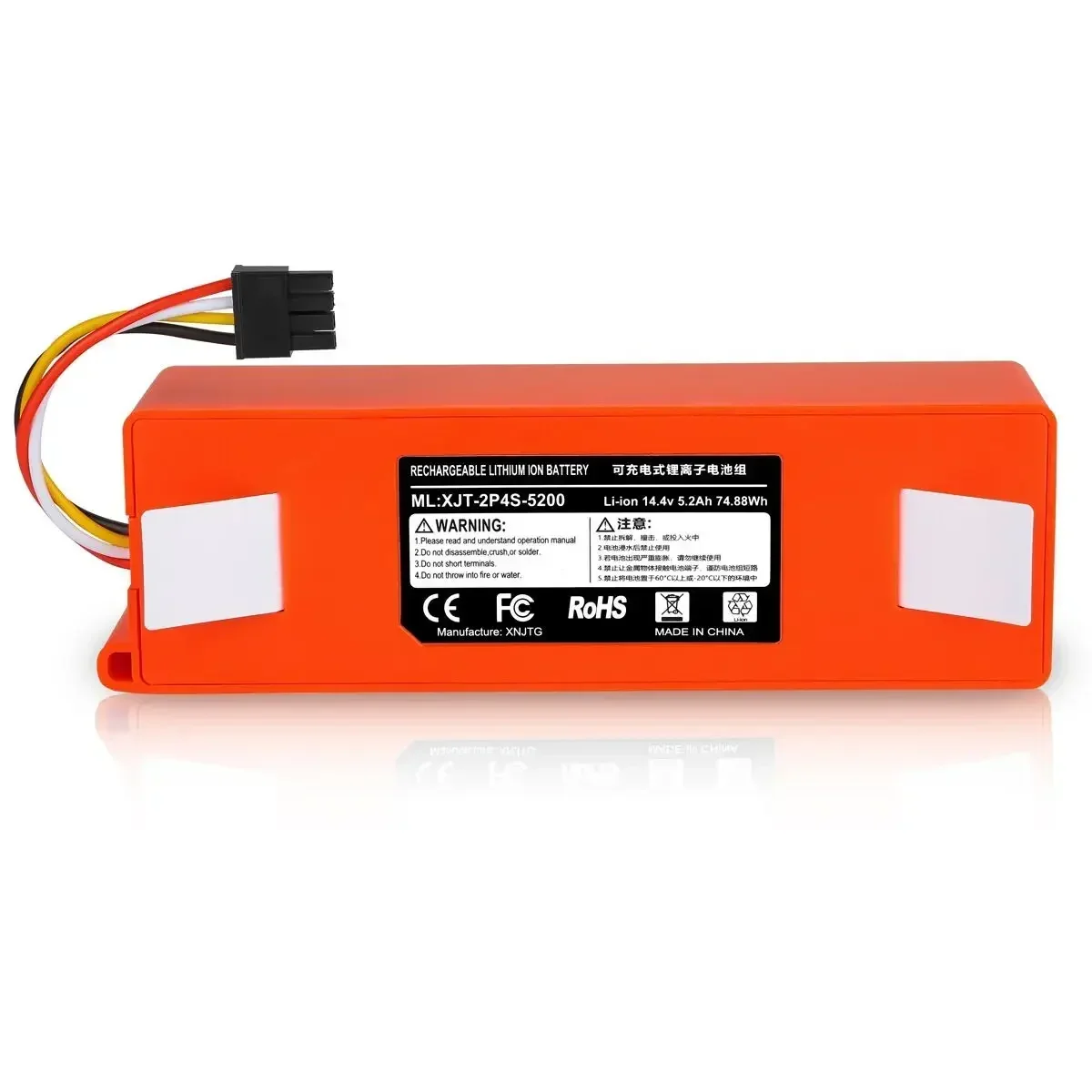 Batterie De replacement Pour Aspirateur Robot Xiaomi Roborock S50 S51 S55 1 S, Batterie li-ion 14.4V Accessoires De Rechange