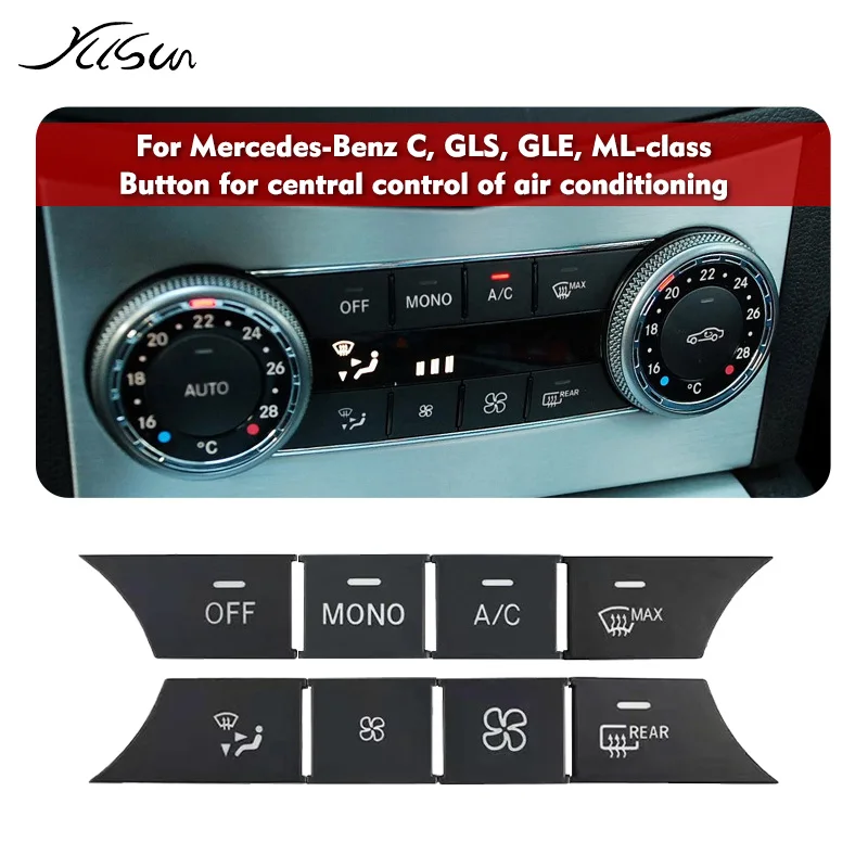 

The air conditioning window radio repair button for Mercedes Benz C-Class GLK CLS ML GLE GLS cap replacement accessory tool W204