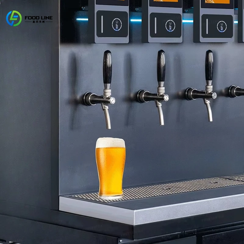 Smart Card Beer Vending Machine, Multi-Flavor Support & Stainless Steel, Unmanned Operation Customized