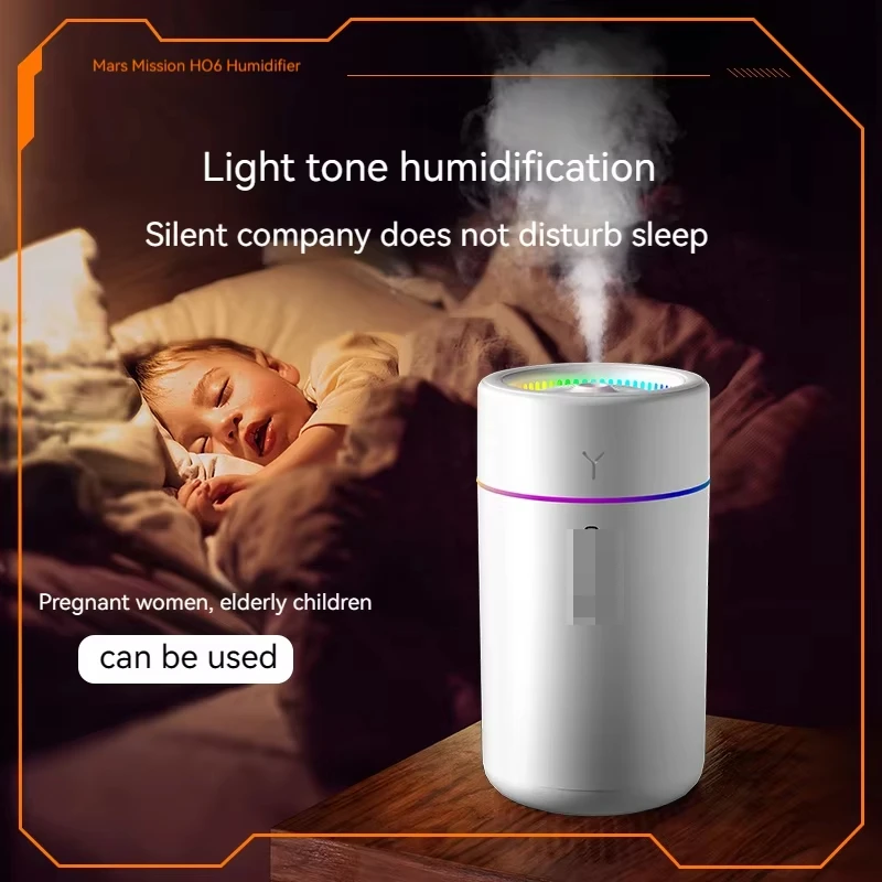 350 مللي سيارة الهواء المرطب USB زيت طبيعي الناشر المرطب ضباب صانع LED ضوء الليل مرطب بالموجات فوق الصوتية الصغيرة رائحة