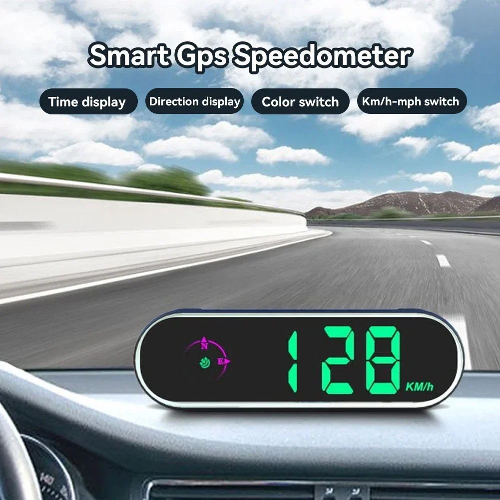 

Автомобильный цифровой спидометр с GPS-дисплеем, яркий дисплей, часы и компас, функция превышения скорости, будильник для автомобиля, грузовика, внедорожника, домов на колесах