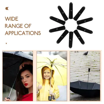 10 ks černých plastových korálků na ocas, 3 2mm náhradní hroty, díly pro deštníky, příslušenství, kostěné skládací deštníky, opravy 10 nejlepší prodej tipy na deštníky - №7