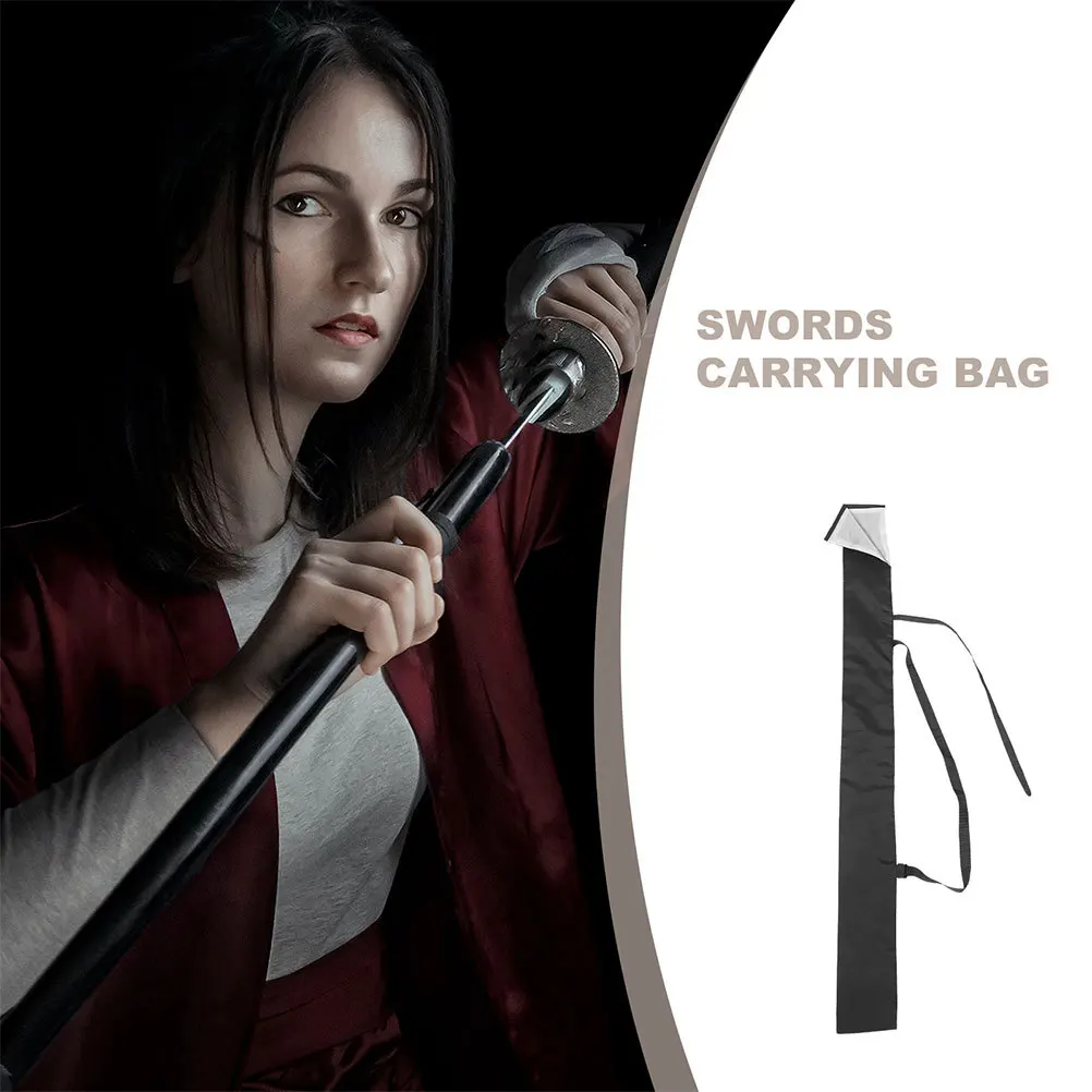 حقيبة كبيرة سميكة لسيف تاي تشي على الطراز الياباني حقيبة حمل السيف بحزام كتف قابل للتعديل حقيبة حمل للقتال #4