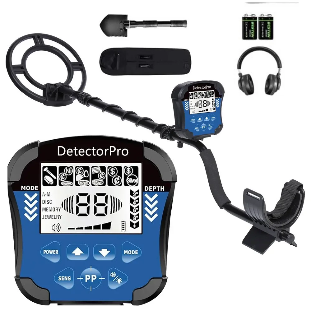 Latest MD-8010 Underground Metal Detector Depth Search Finder,Gold Detector Treasure Detecting Pinpointer,Waterproof Coil