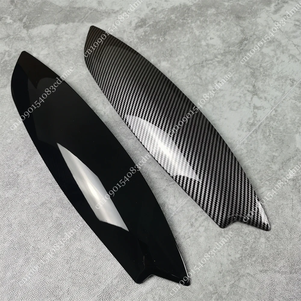 2 قطعة غطاء جفون الحاجب لشركة فولكس فاجن جولف 5 MK5 GTI R TSI TDI 2007 2008 2009 2010 سيارة المصابيح الأمامية عين الشر غطاء الحاجب اكسسوارات